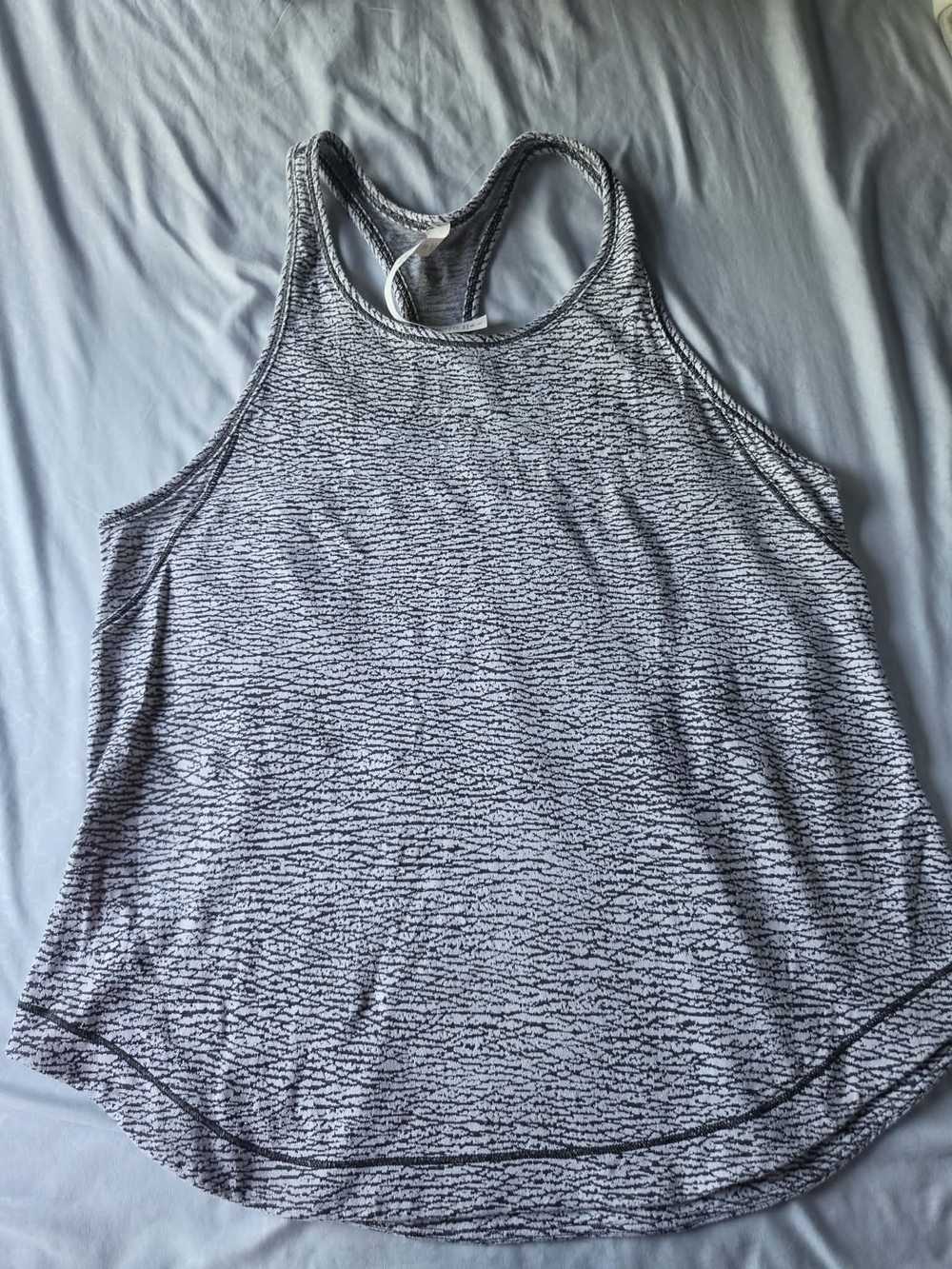 lululemon athletica Grey Textured Racerback Tank